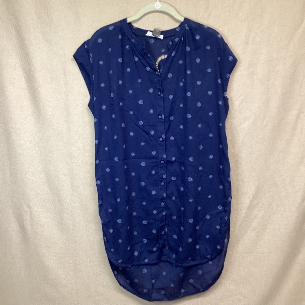 Anthropologie Pilcro Floral lightweight Tunic Top Sz XS